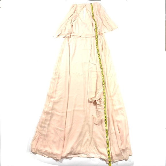 New ModCloth Wrapped in Rapture Maxi Dress Light Pink Wedding Guest - Picture 3 of 7